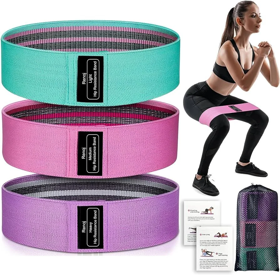 Fabric Resistance bands set of 3pcs