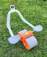 Abdominal Exercise Roller Wheel with Timer and Mat - Ultimate Core Workout Set Automatic Rebound Ab with Elbow Support - Abs Exercise Equipment for Home Gym Fitness Men and Women