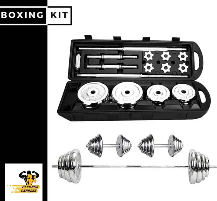 50KG Adjustable Barbell and Dumbbell Set - Image 2