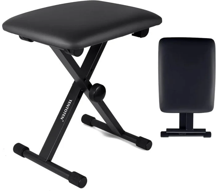 Adjustable & Portable Piano Keyboard Stool Bench - Image 5