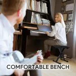 Adjustable & Portable Piano Keyboard Stool Bench - Image 6