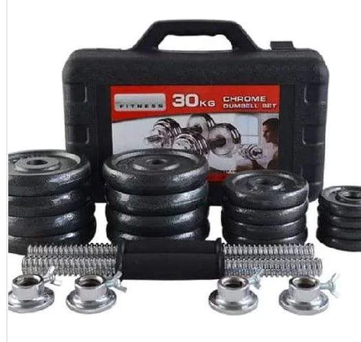 30KG Dumbbell Set with Connector & Carrier Case 30KG Dumbbell Set with Connector & Carrier Case