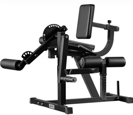 Leg Extension and Curl Machine, Lower Body Special Leg Machine, Adjustable Leg Exercise Bench with Plate Loaded, Leg Rotary Extension for Thigh, Home Gym Weight Machine