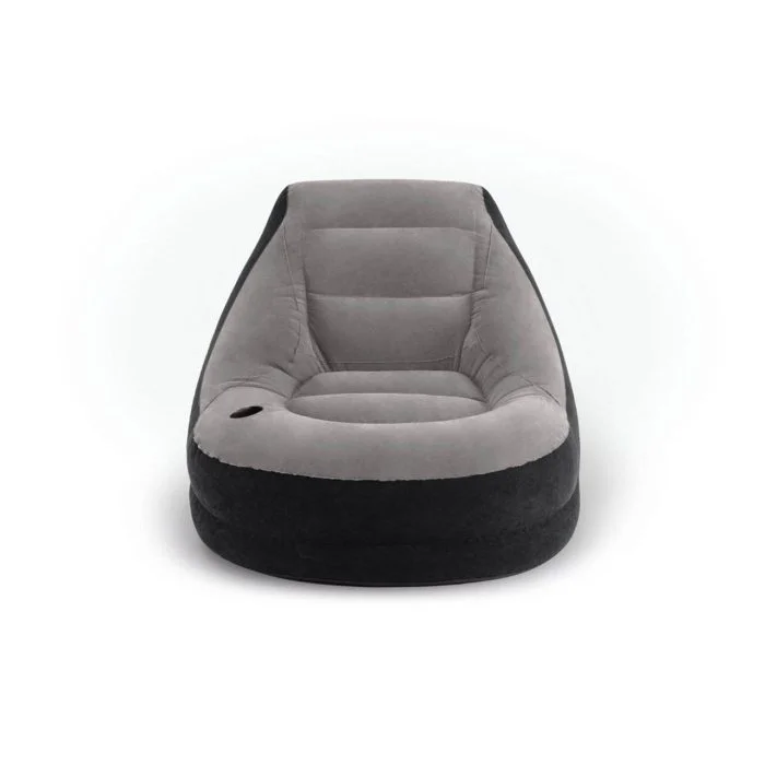 INFLATABLE DELUXE LOUNGE LOUNGER CHAIR WITH OTTOMAN FOOT STOOL SEAT RELAX COUCH - Image 4