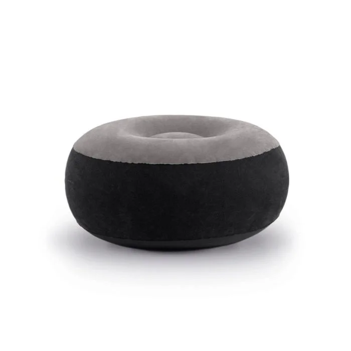 INFLATABLE DELUXE LOUNGE LOUNGER CHAIR WITH OTTOMAN FOOT STOOL SEAT RELAX COUCH - Image 3