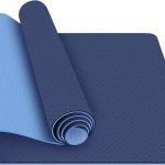 Fitness Non Slip Yoga Mat for Hot Yoga Pilate Gymnastics, Double Sided (72 inch x 24 inch x 8 mm)