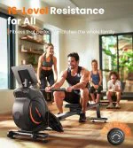 Magnetic Rowing Machine, Foldable Rower for Home Use with Bluetooth, App Supported, Tablet Holder and Comfortable Seat Cushion - Image 2