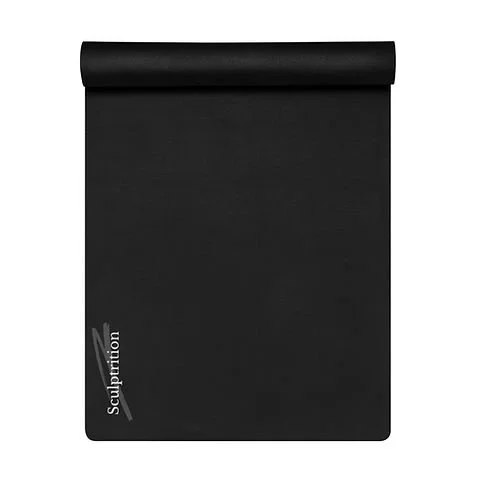 heavy Duty Commercial Water Prove Black Yoga Training Exercise Gym Mat - Image 4