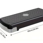 Training Stepper Platform Aerobic Fitness Stepper Adjustable Sports Bench Deck Home Gym Equipment Lightweight Portable Stable