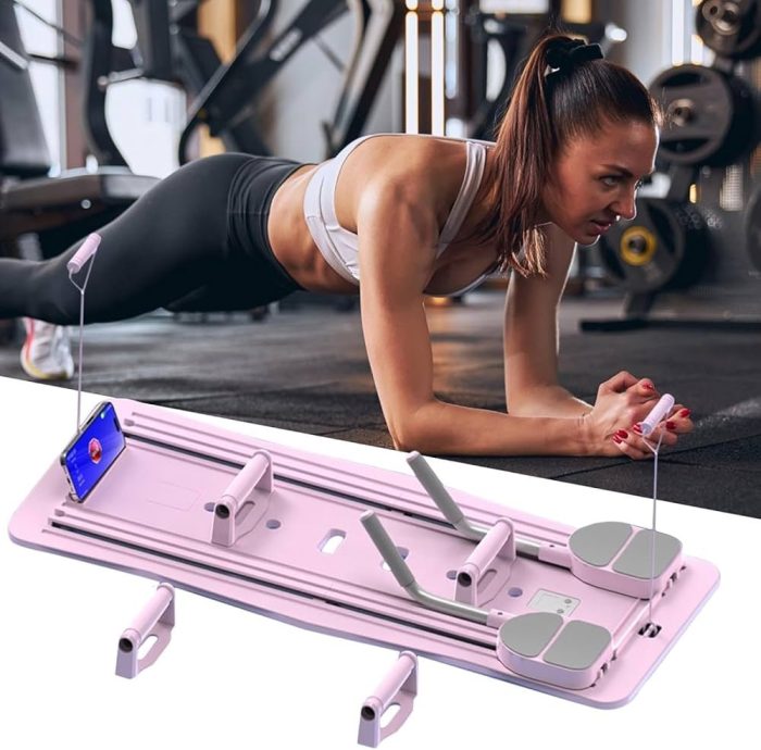 Pilates Board,Foldable Pilates Reformer Board ,Pilates Reformer Board, 8 in 1 Multifunctional Pilates Reformer Set Board, Home Workout, Core Training & Abdominal Exercise - Image 9