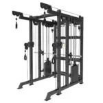 Multi functional Smith Machine Commercial Fitness Gym Equipment Squat Rack Power Cage with Steel Weight Stack